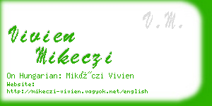 vivien mikeczi business card